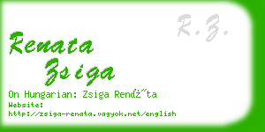 renata zsiga business card